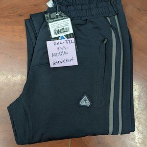 Model 849 MDBLK Joggers, Size 2XL with 33" Inseam - Minor Imperfections, Sold As
